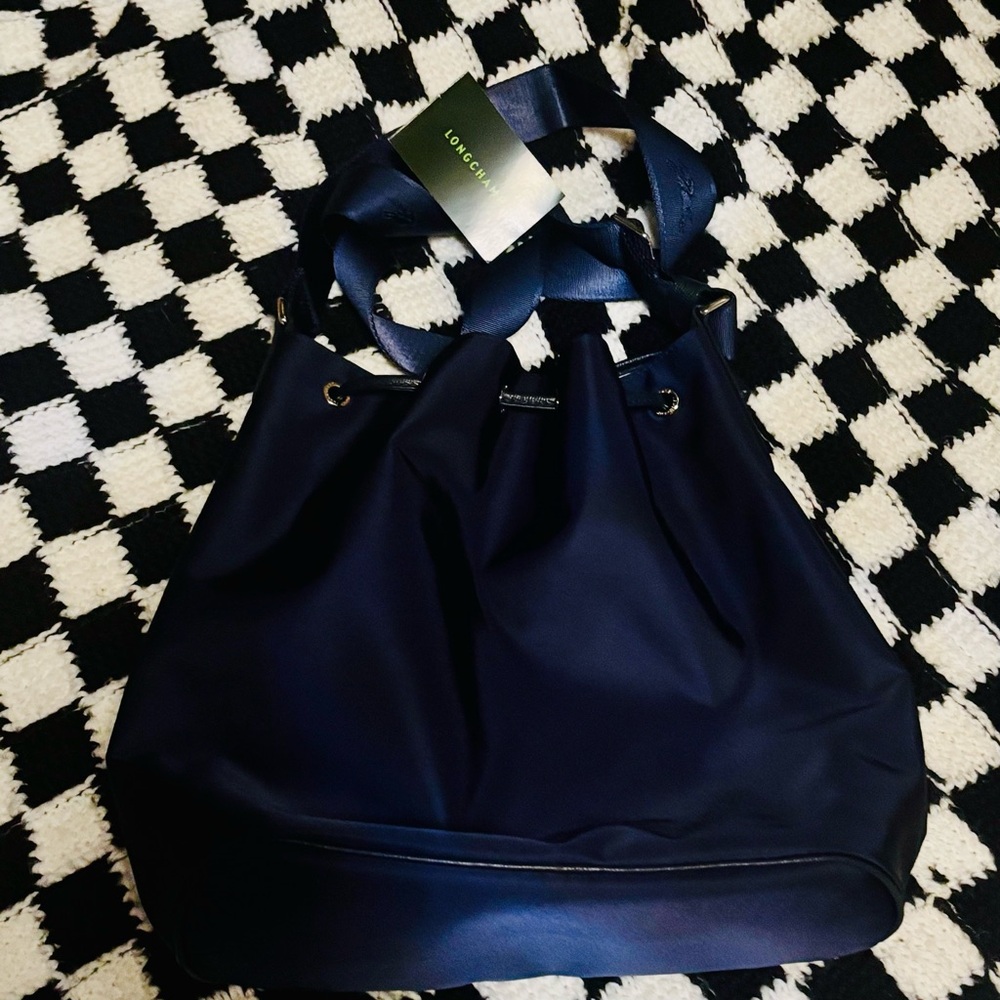 NWOT Le Pliage Neo Bucket Bag in Navy (NOT the small size) - Picture 11 of 15